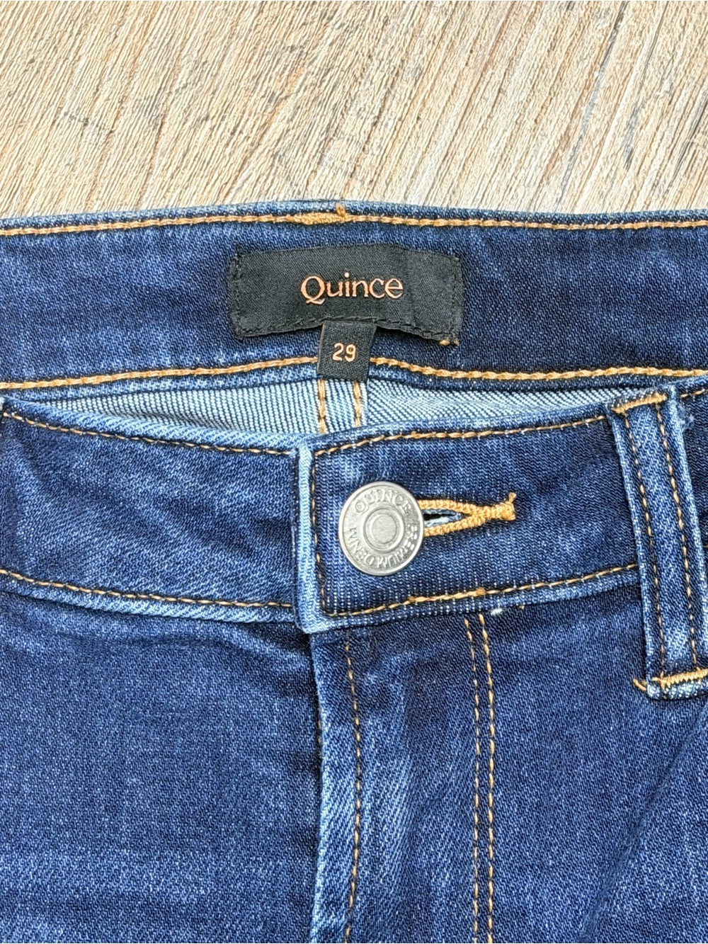 Quince Bella stretch Wide Leg Women's Jeans in Dark midnight Blue size 29 - Picture 5 of 11
